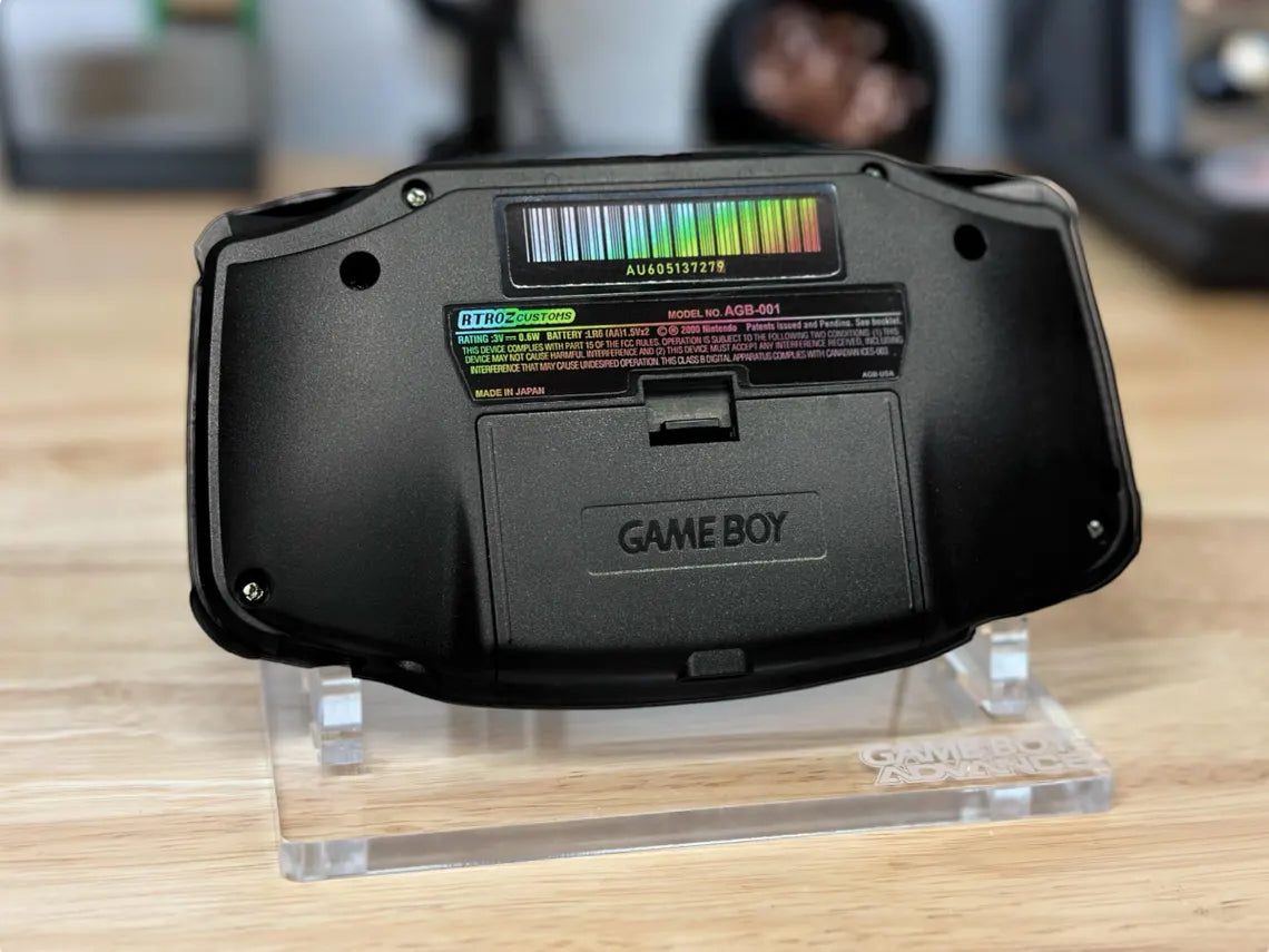 Custom Gameboy Advance - Retro Glow / Backlit Screen (IPS) / On Screen Display / USB-C Rechargeable Battery / GBA