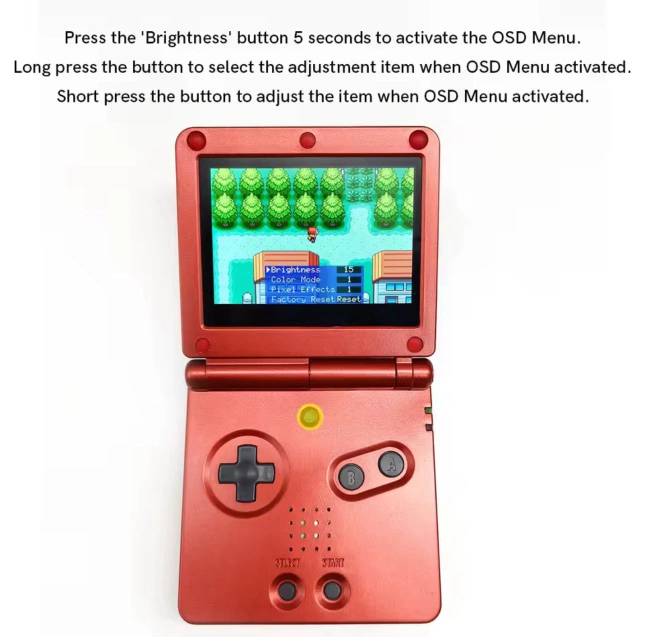 Ancient Mew Style Game Boy Advance SP - IPS V5 Screen + Improved Battery