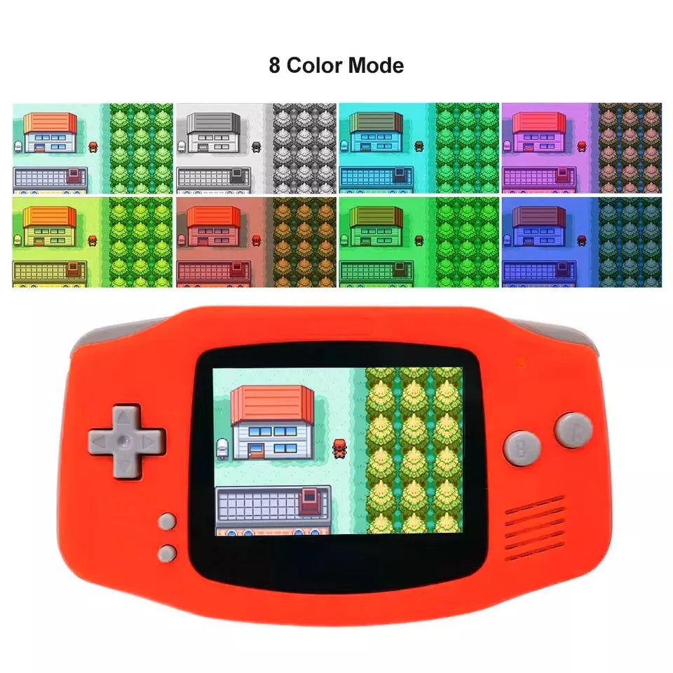 Nintendo Gameboy Advance Game Boy Console Backlit/Amp/USB-C/IPS V5 Classic